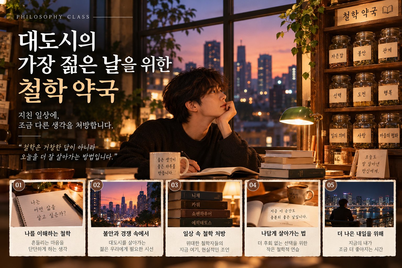 대도시의 가장 젊은 날을 위한 철학 약국